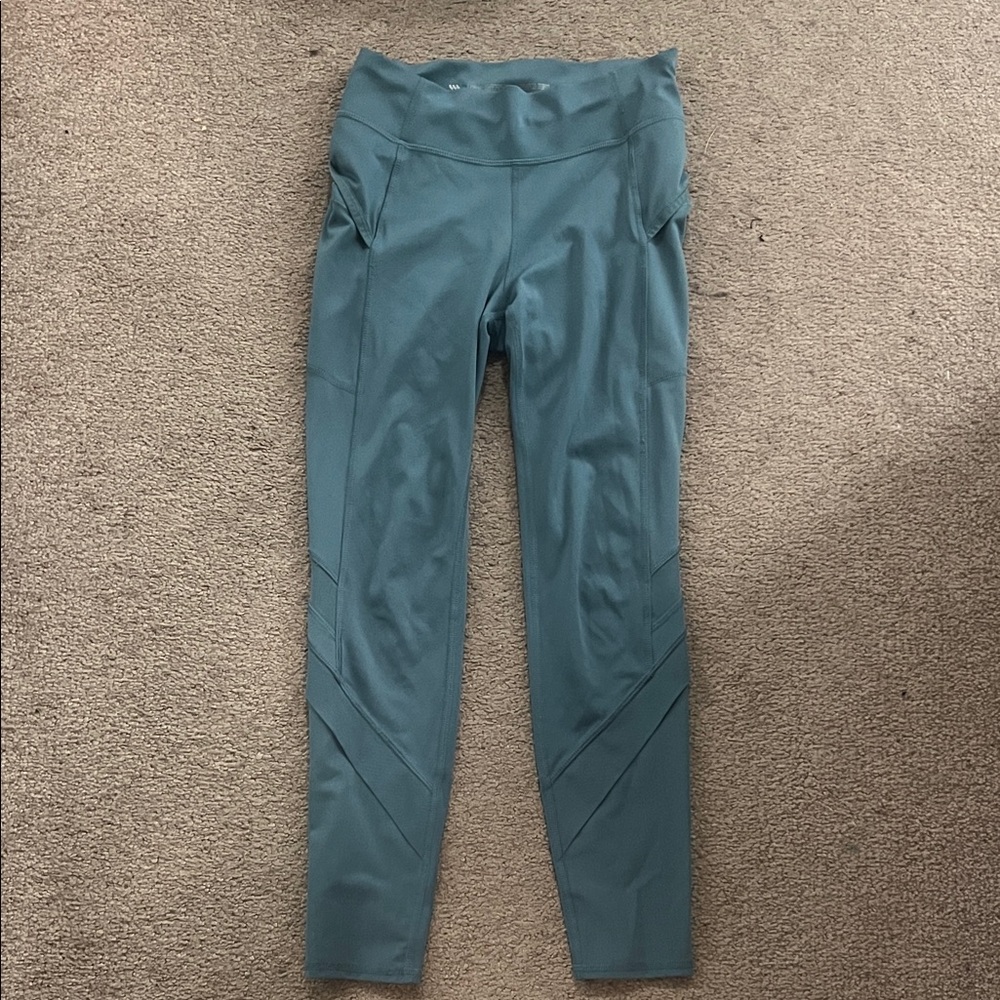 All in Motion Green/Teal High-Waisted Leggings L